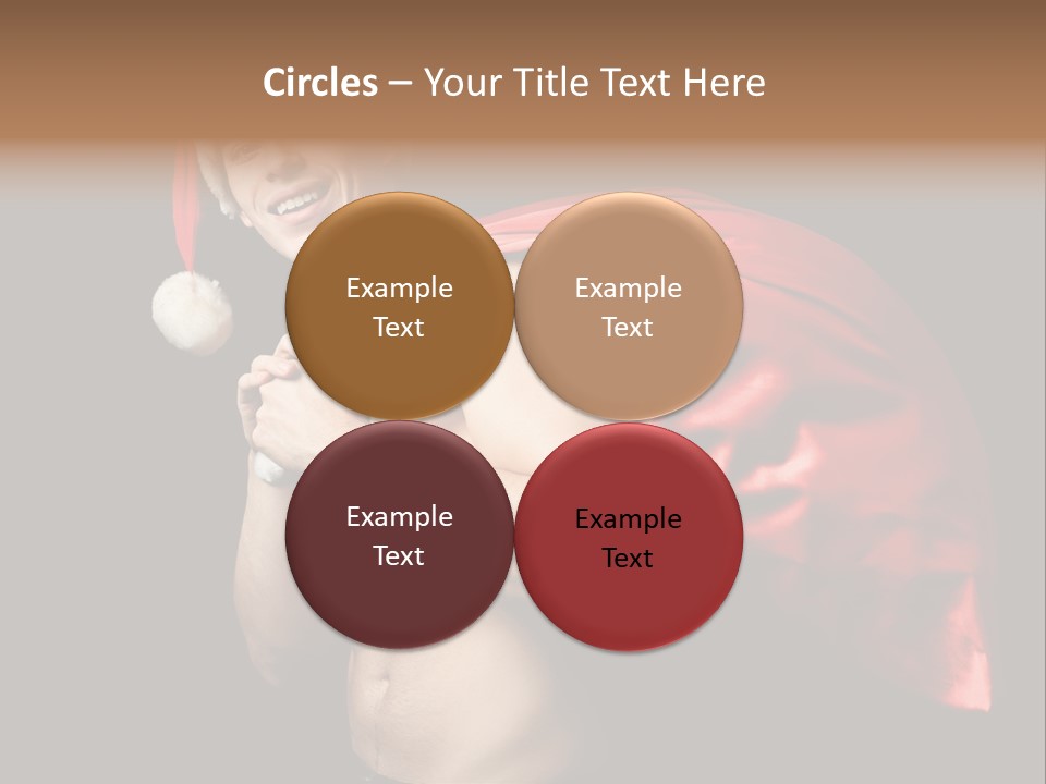 Black Handsome Nude PowerPoint Template