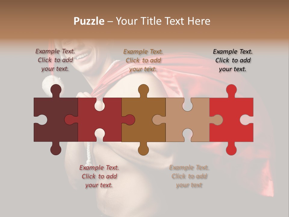 Black Handsome Nude PowerPoint Template