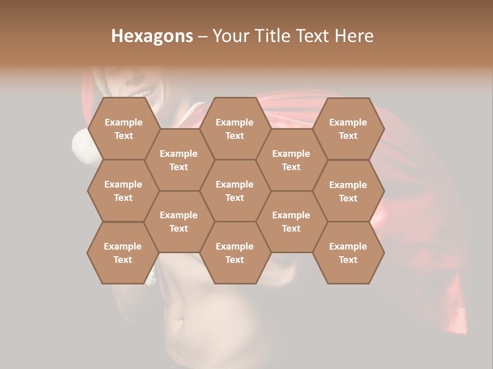 Black Handsome Nude PowerPoint Template