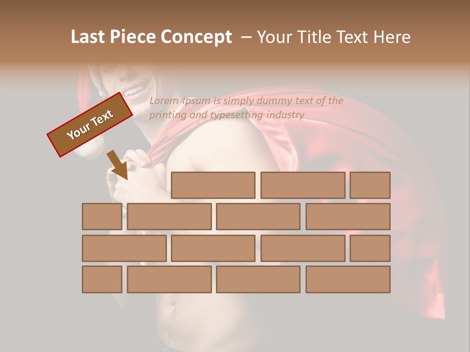 Black Handsome Nude PowerPoint Template