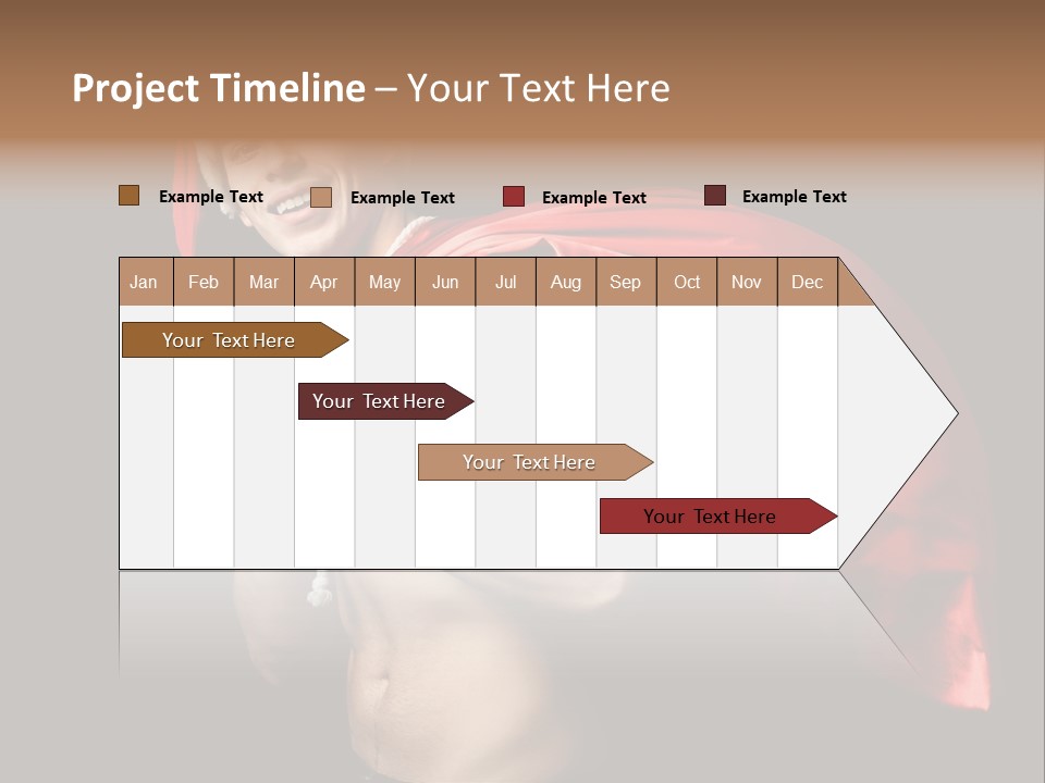 Black Handsome Nude PowerPoint Template