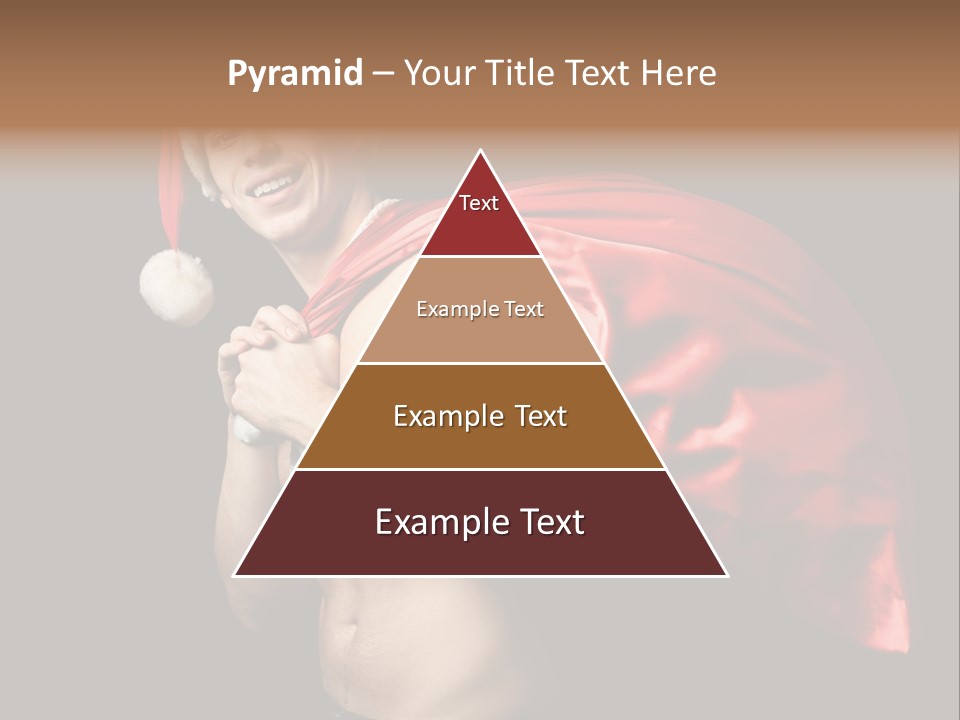 Black Handsome Nude PowerPoint Template