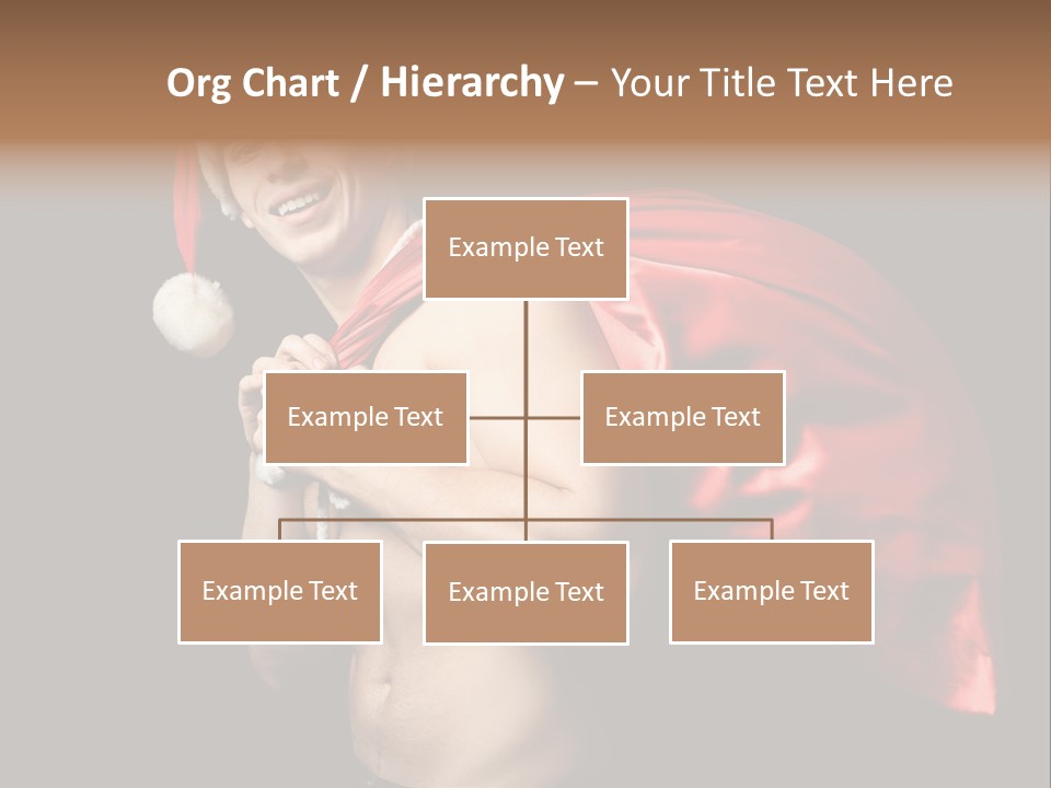 Black Handsome Nude PowerPoint Template