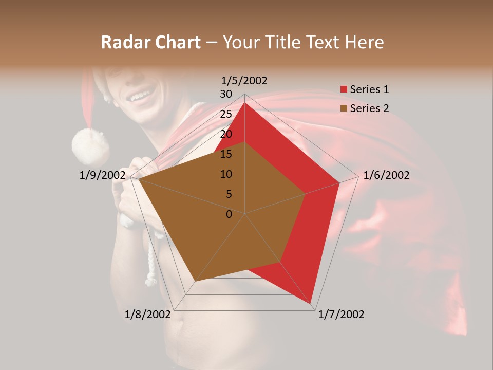 Black Handsome Nude PowerPoint Template