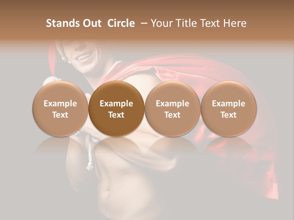 Black Handsome Nude PowerPoint Template