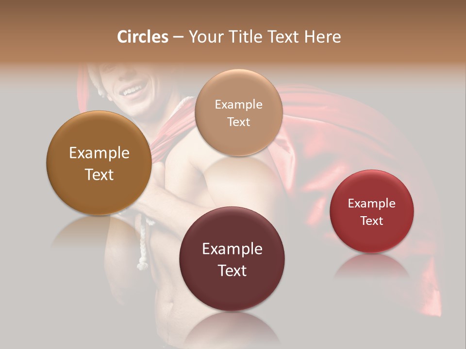 Black Handsome Nude PowerPoint Template