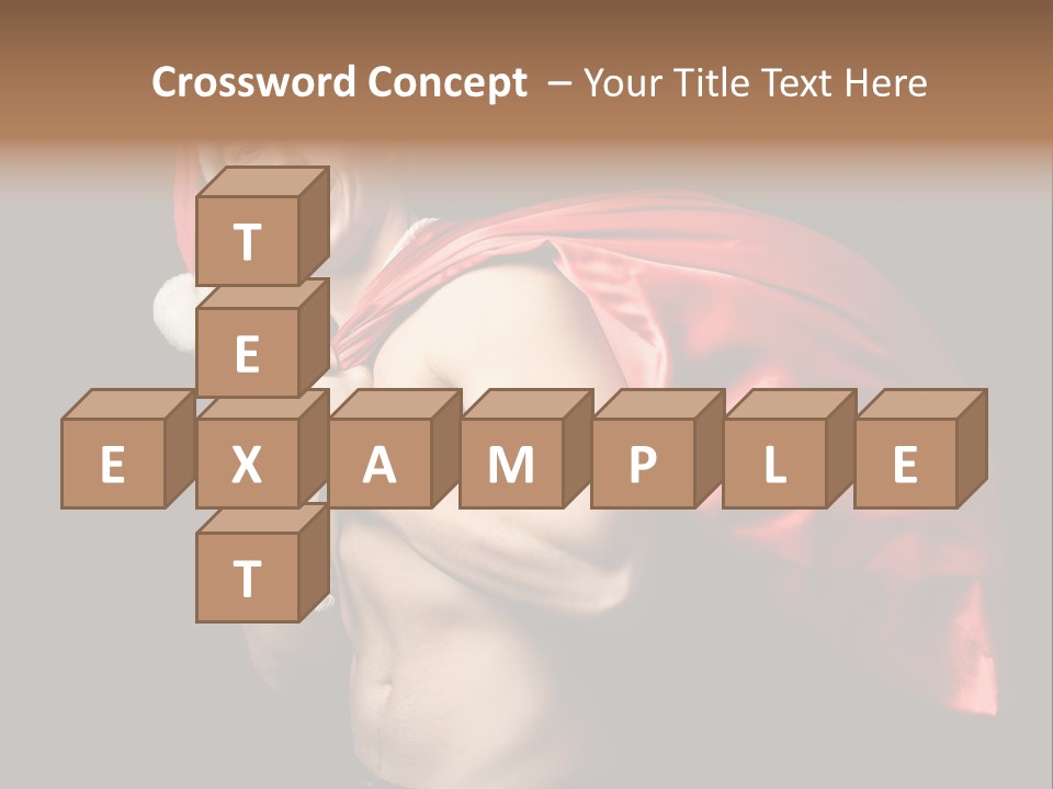 Black Handsome Nude PowerPoint Template