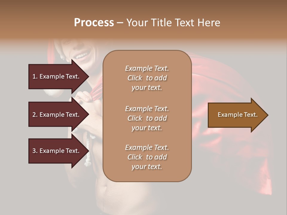 Black Handsome Nude PowerPoint Template