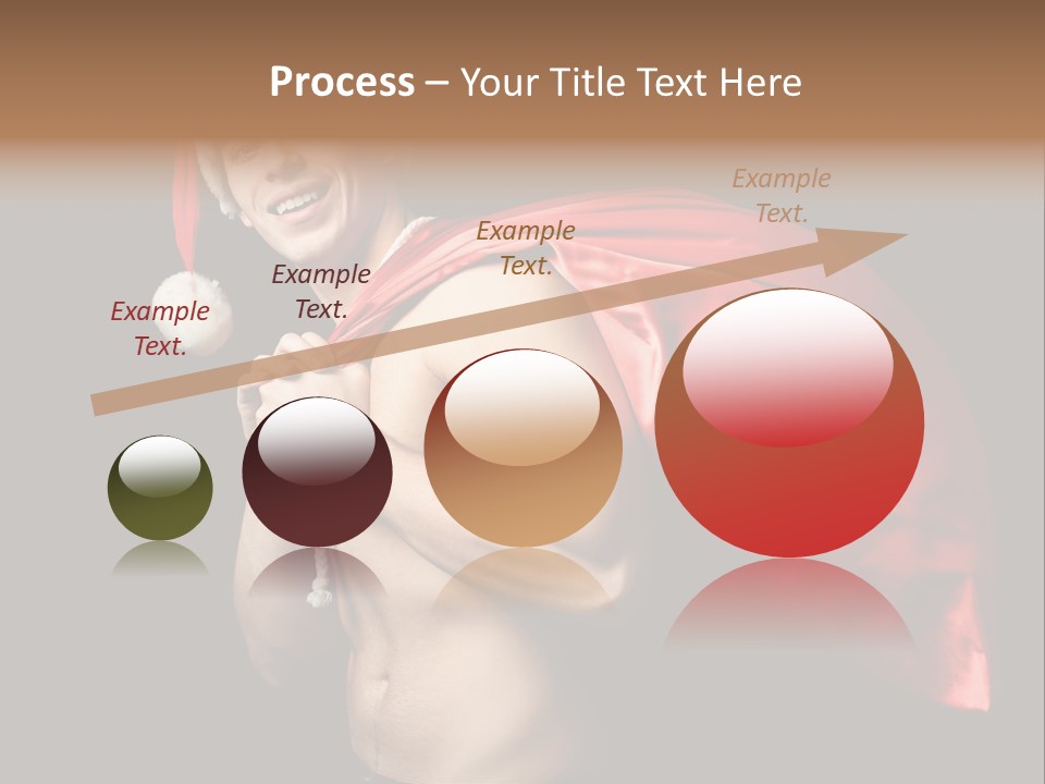 Black Handsome Nude PowerPoint Template
