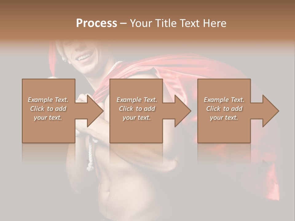 Black Handsome Nude PowerPoint Template