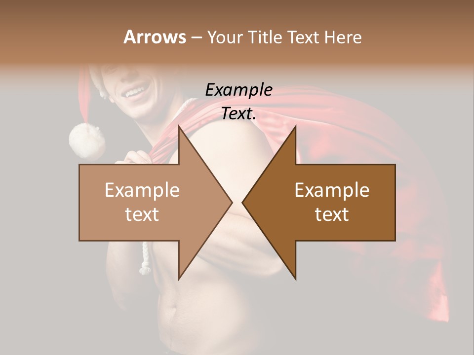 Black Handsome Nude PowerPoint Template