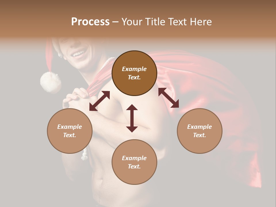 Black Handsome Nude PowerPoint Template