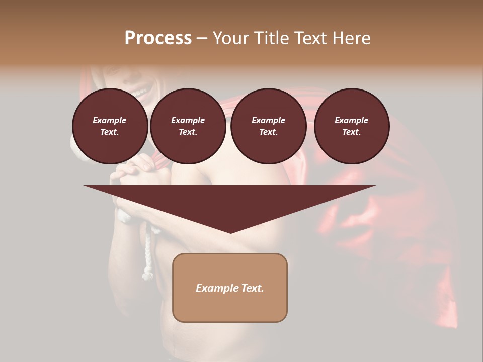 Black Handsome Nude PowerPoint Template