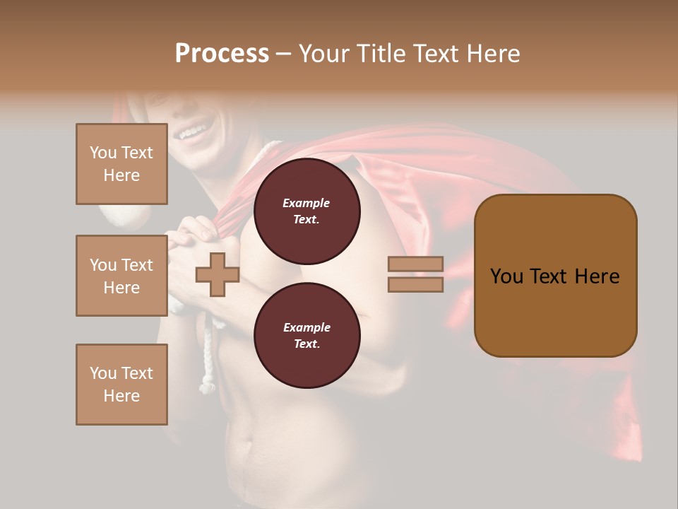 Black Handsome Nude PowerPoint Template