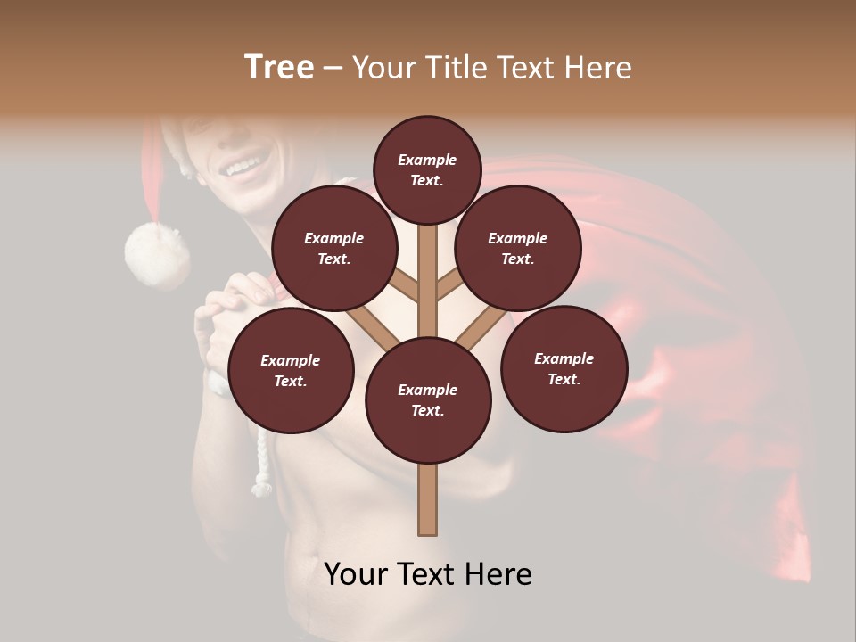 Black Handsome Nude PowerPoint Template