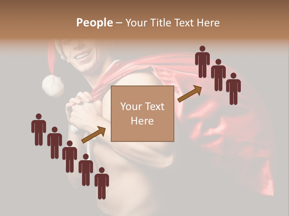 Black Handsome Nude PowerPoint Template