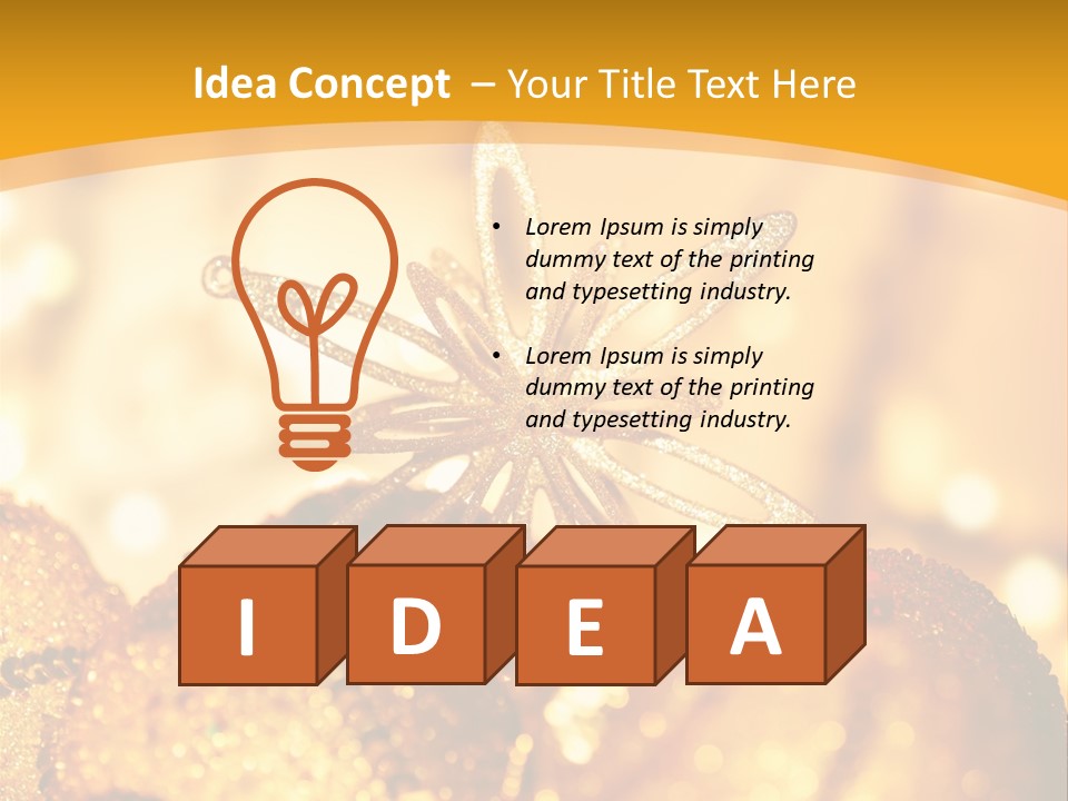 Wintertime Light Design PowerPoint Template