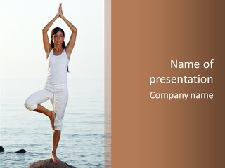 Female Serene Girl PowerPoint Template