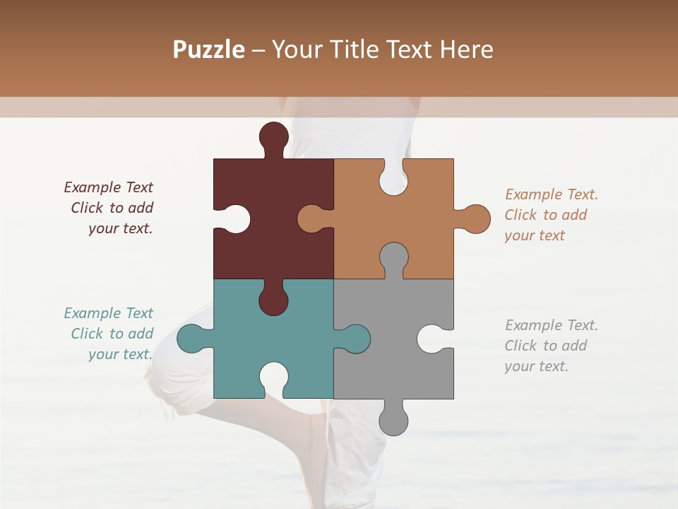 Female Serene Girl PowerPoint Template