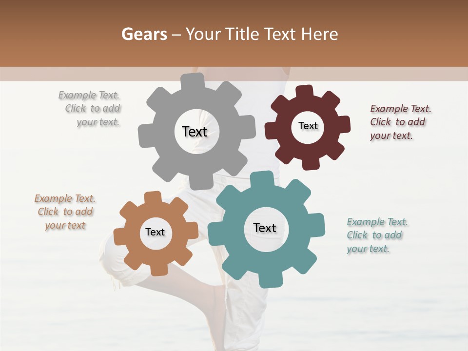 Female Serene Girl PowerPoint Template