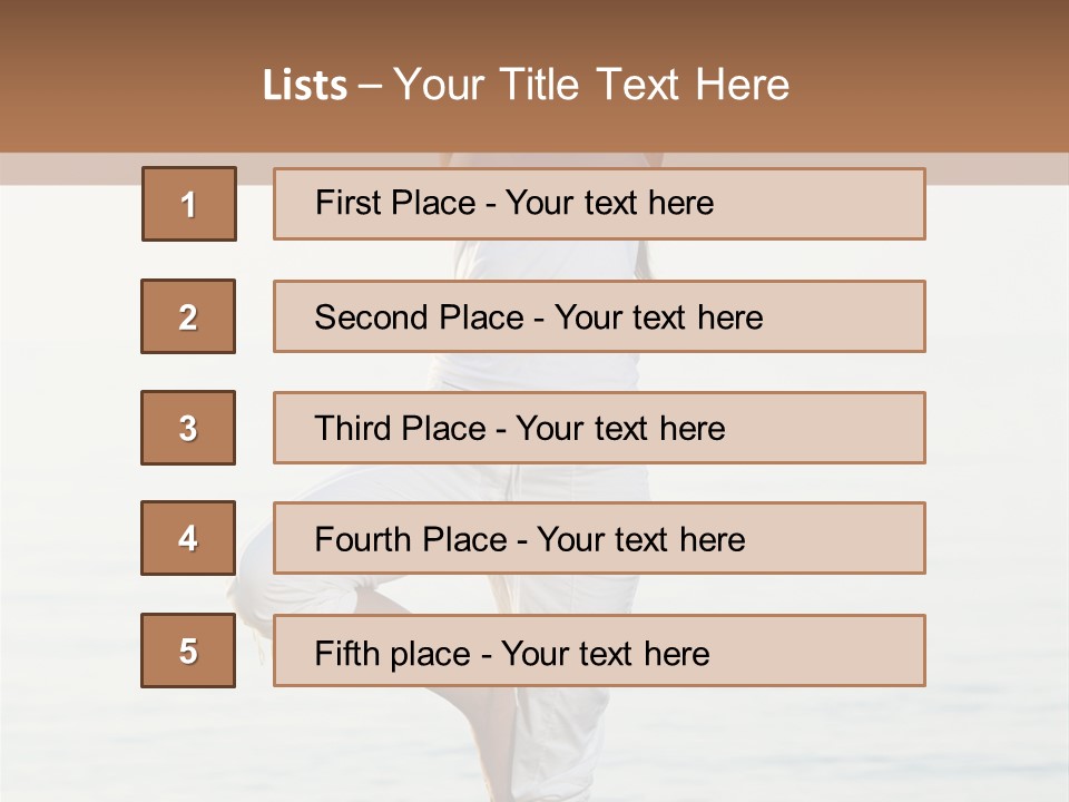 Female Serene Girl PowerPoint Template