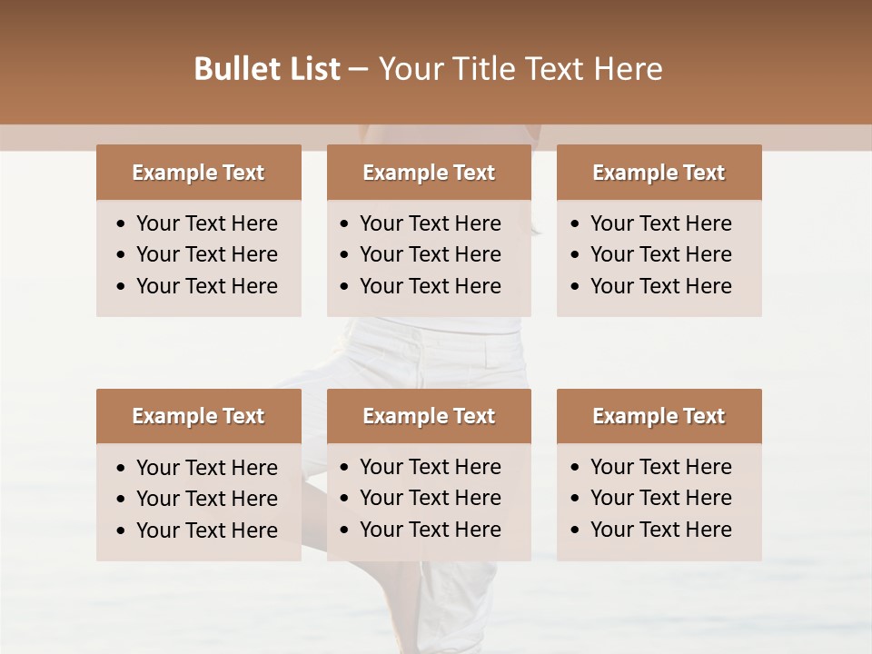 Female Serene Girl PowerPoint Template