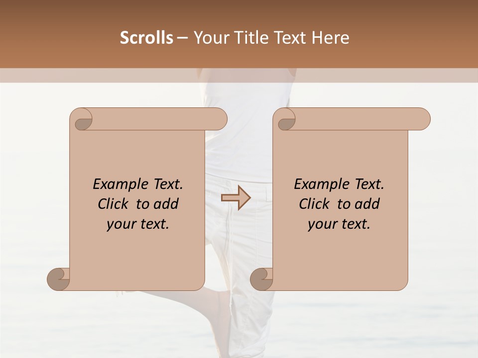 Female Serene Girl PowerPoint Template