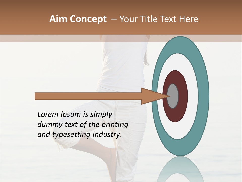 Female Serene Girl PowerPoint Template