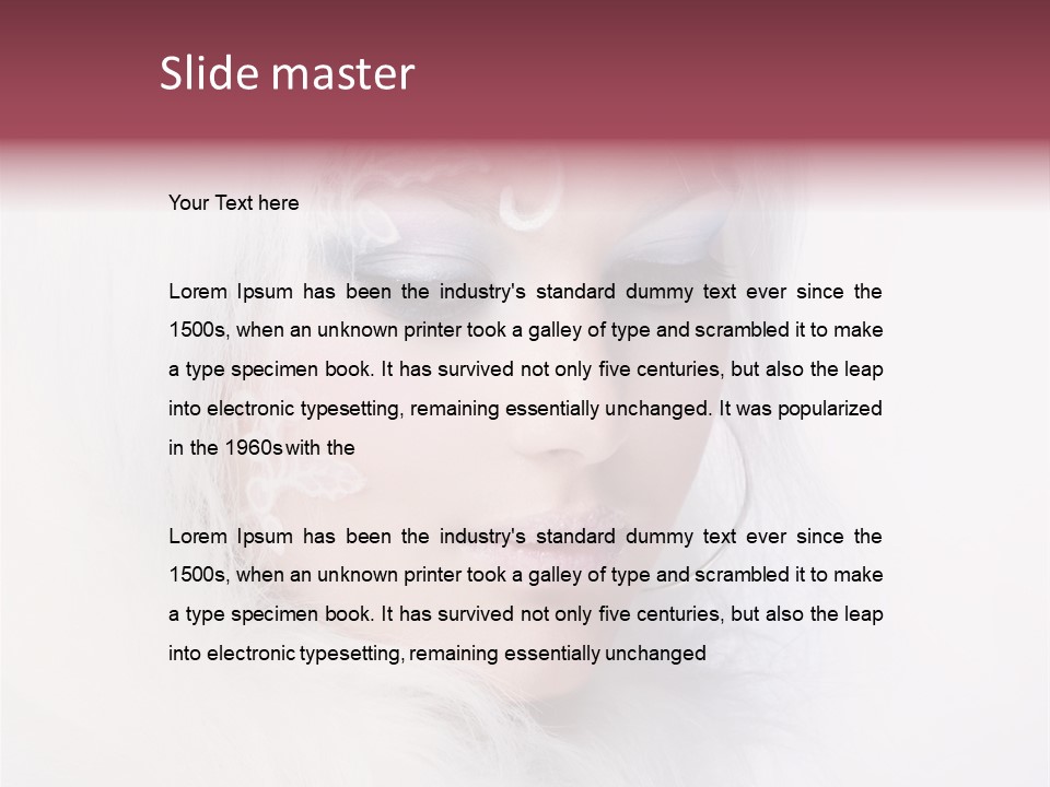 Complexion Beauty Creative PowerPoint Template