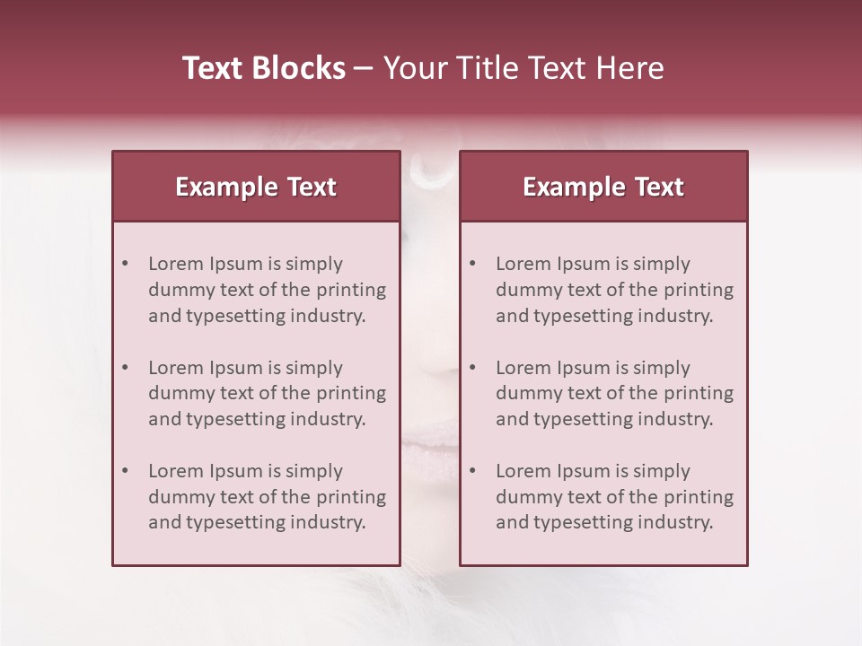 Complexion Beauty Creative PowerPoint Template