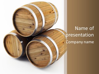 Stave Wine Timber PowerPoint Template