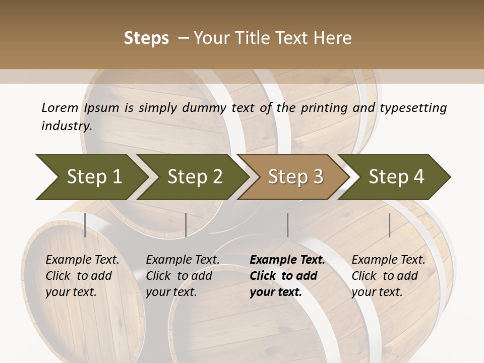 Stave Wine Timber PowerPoint Template