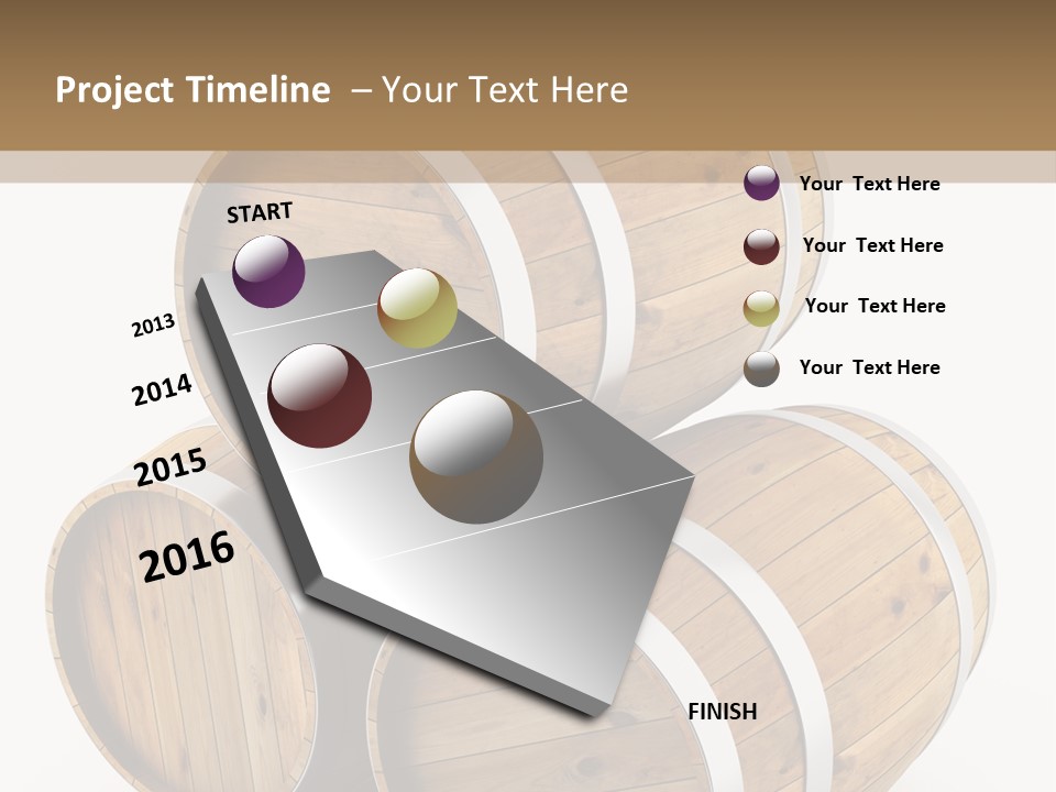 Stave Wine Timber PowerPoint Template