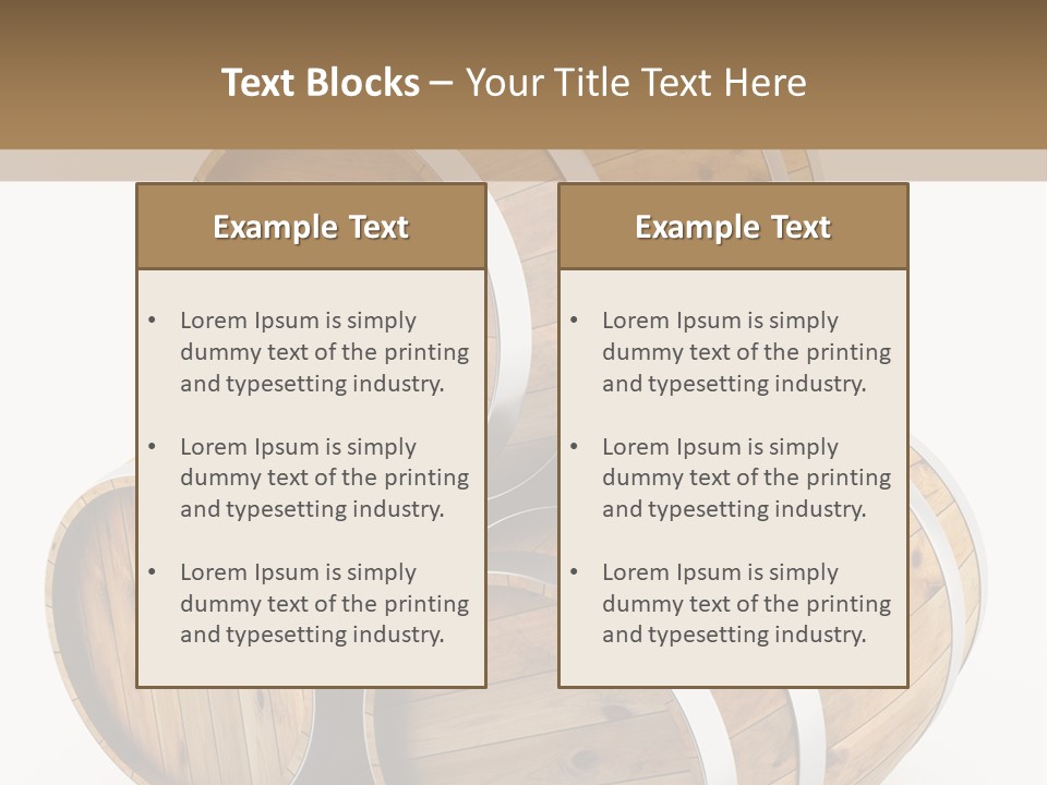 Stave Wine Timber PowerPoint Template