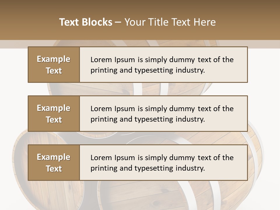 Stave Wine Timber PowerPoint Template
