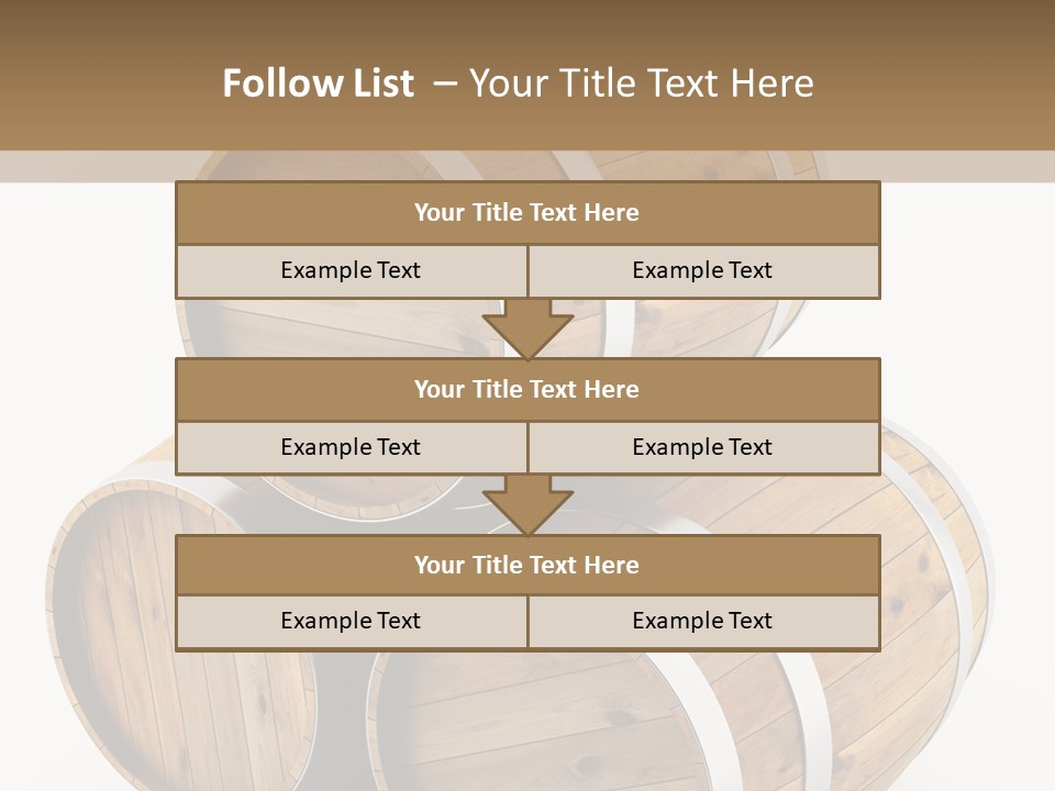 Stave Wine Timber PowerPoint Template
