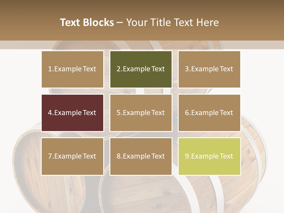 Stave Wine Timber PowerPoint Template