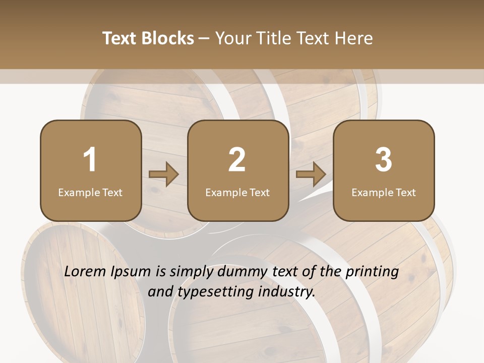 Stave Wine Timber PowerPoint Template