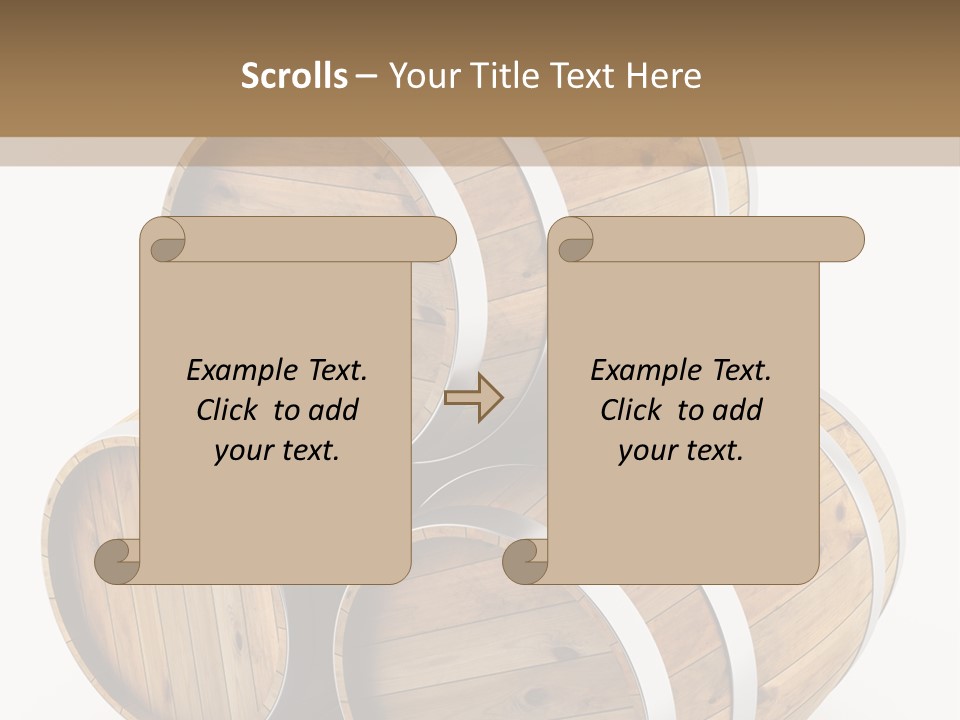Stave Wine Timber PowerPoint Template
