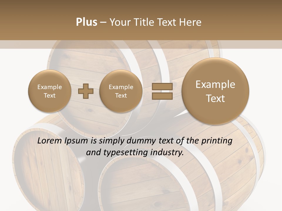 Stave Wine Timber PowerPoint Template