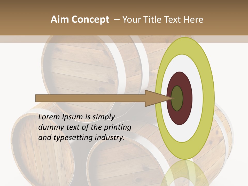 Stave Wine Timber PowerPoint Template