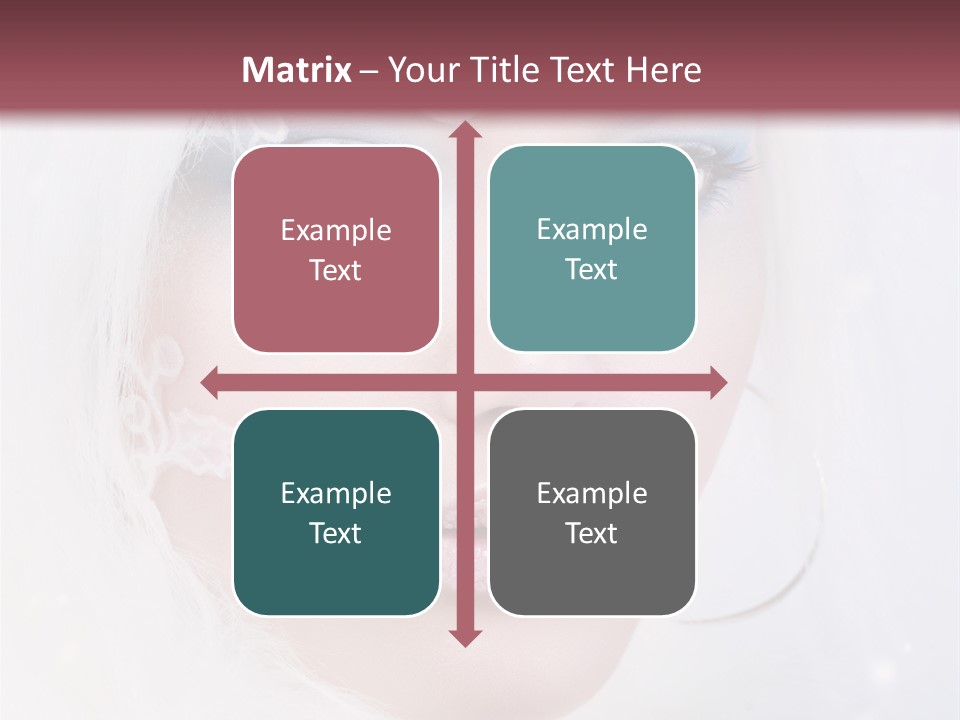 Make Up Fairy Blue PowerPoint Template