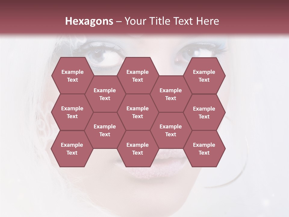 Make Up Fairy Blue PowerPoint Template