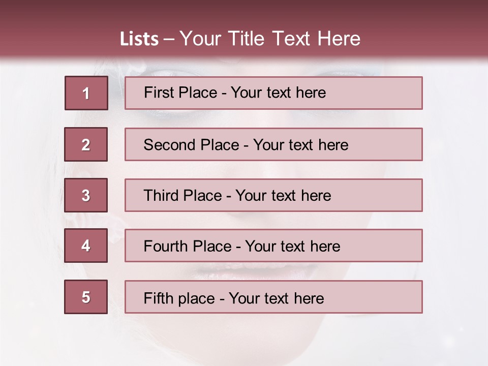 Make Up Fairy Blue PowerPoint Template