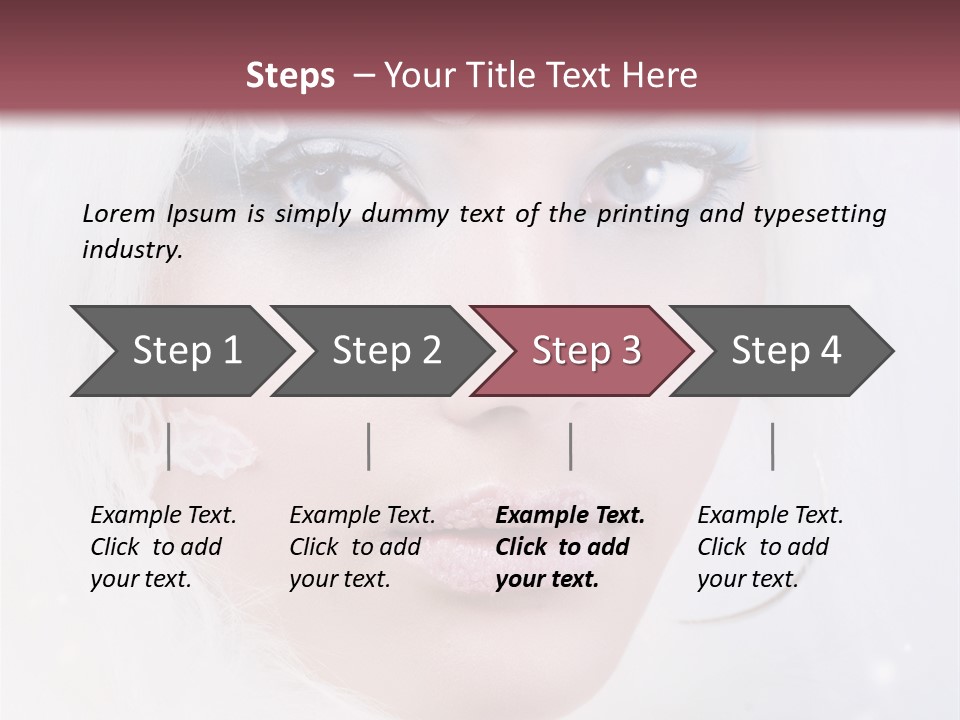 Make Up Fairy Blue PowerPoint Template