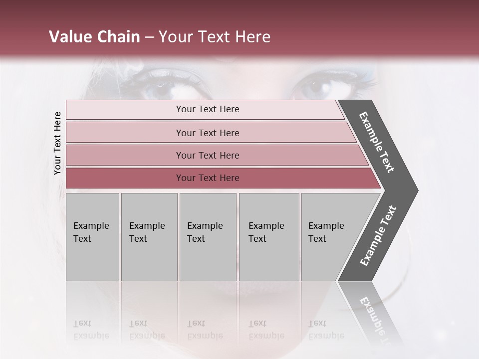 Make Up Fairy Blue PowerPoint Template