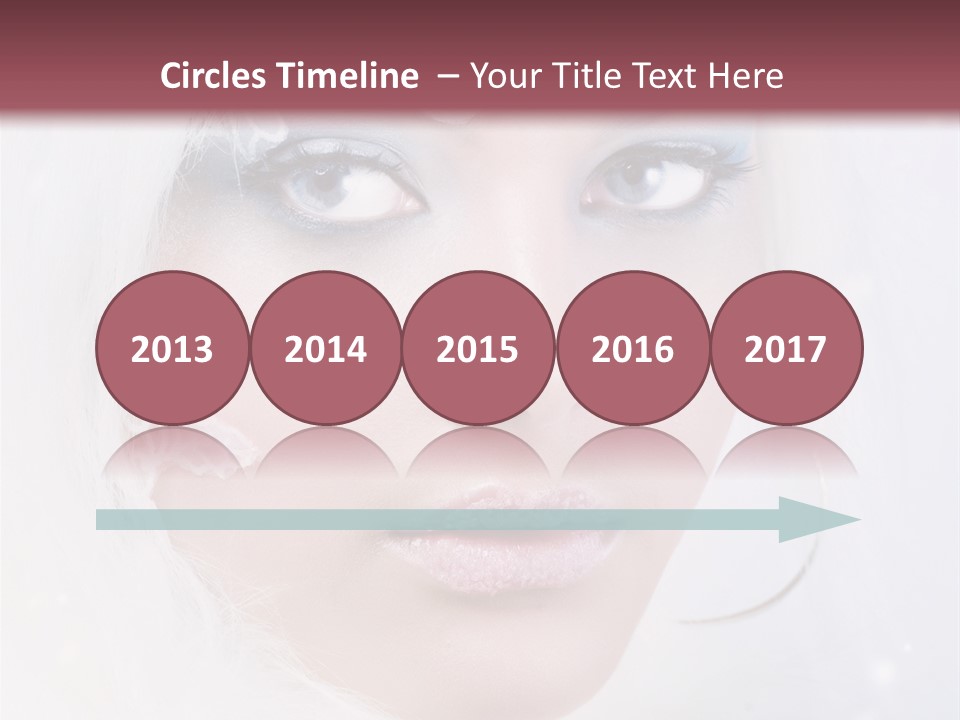 Make Up Fairy Blue PowerPoint Template