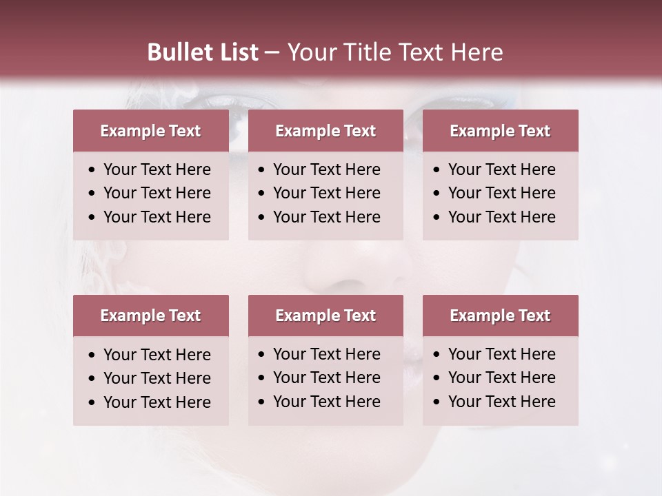 Make Up Fairy Blue PowerPoint Template