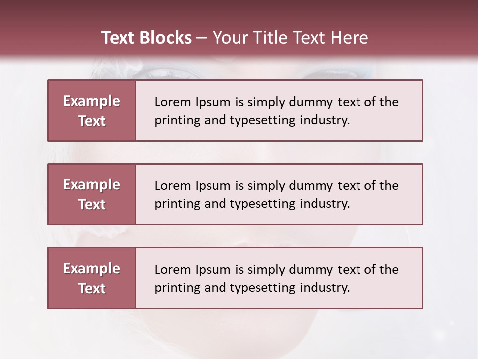 Make Up Fairy Blue PowerPoint Template