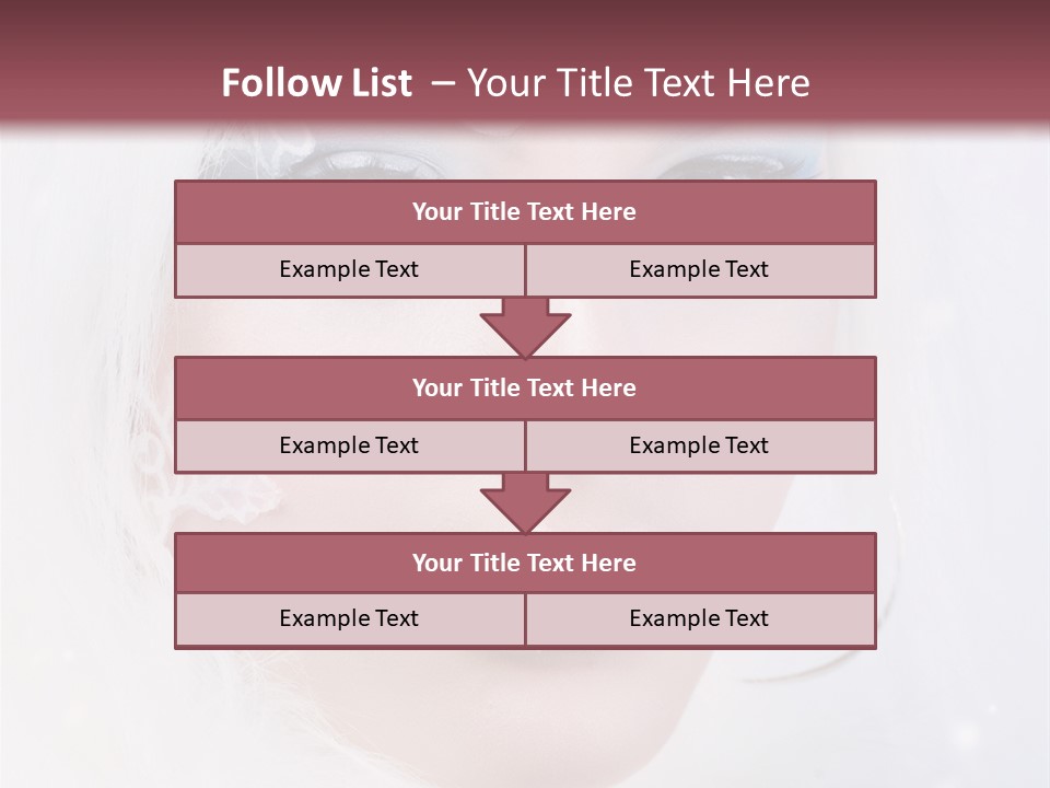 Make Up Fairy Blue PowerPoint Template